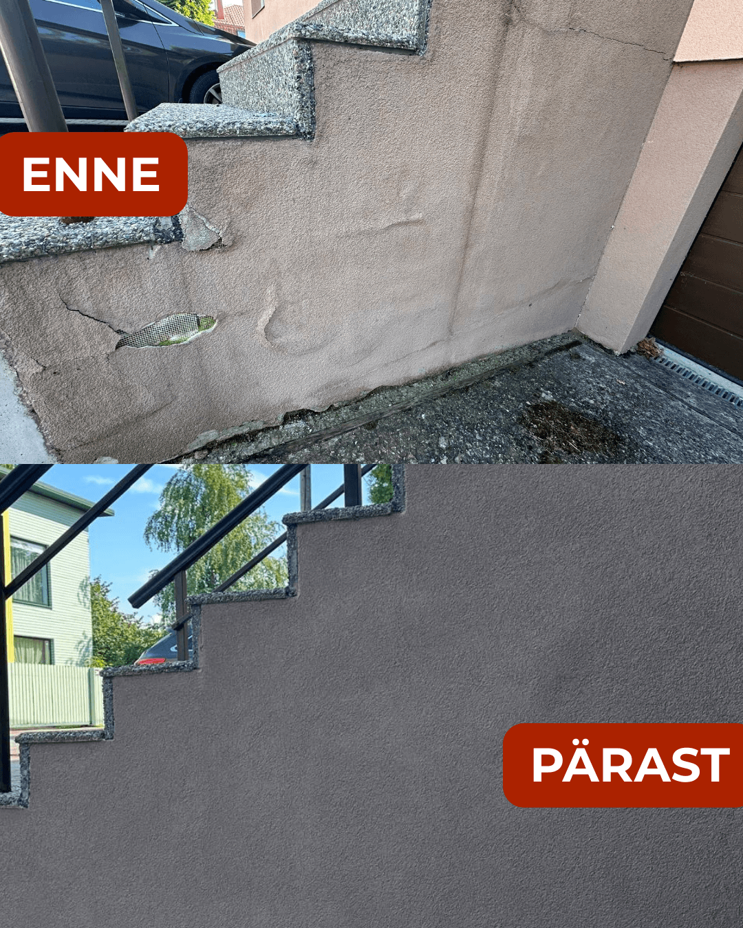 fassaadi-parandustööd-enne-ja-pärast-trepi-parandustööd